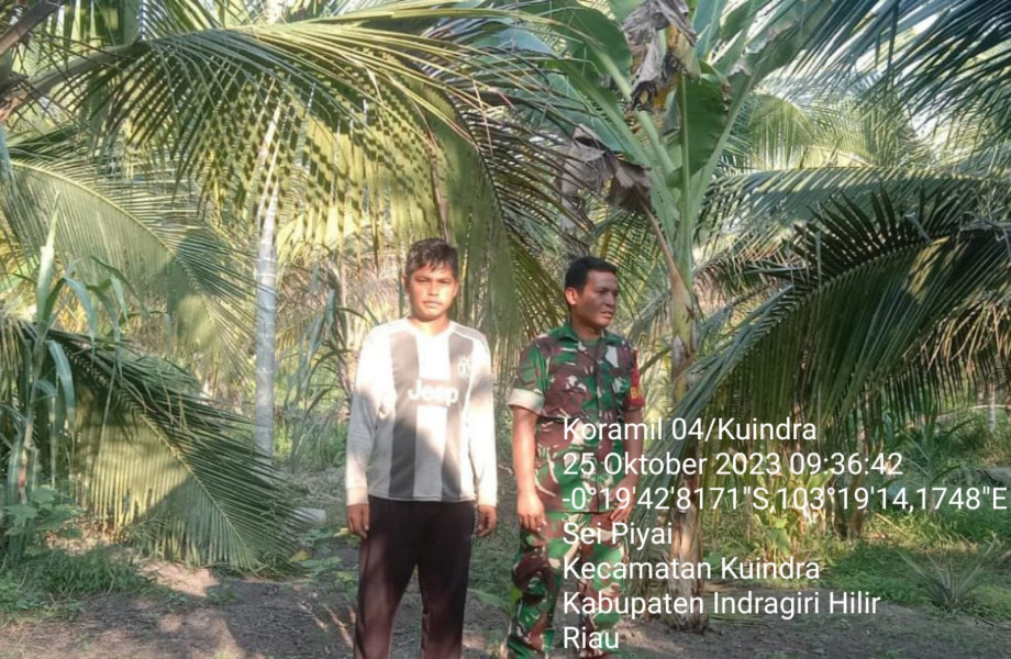 Terkait Karhutla, Babinsa Koramil 04/Kuindra Terus Mewaspadai Kebakaran