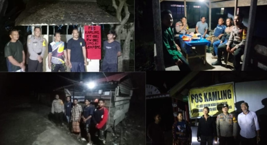 Sambang Poskamling Upaya Polsek Batang Tuaka Tingkatkan Kesadaran Warga Jaga Kamtibmas