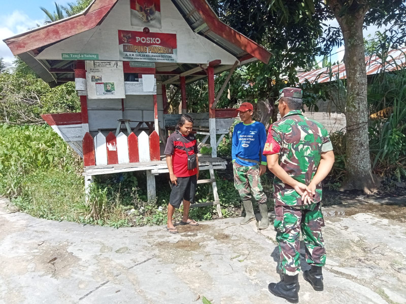 Babinsa Kopda Irawan Jaga Kebersamaan dan Kekompakan Antar Sesama