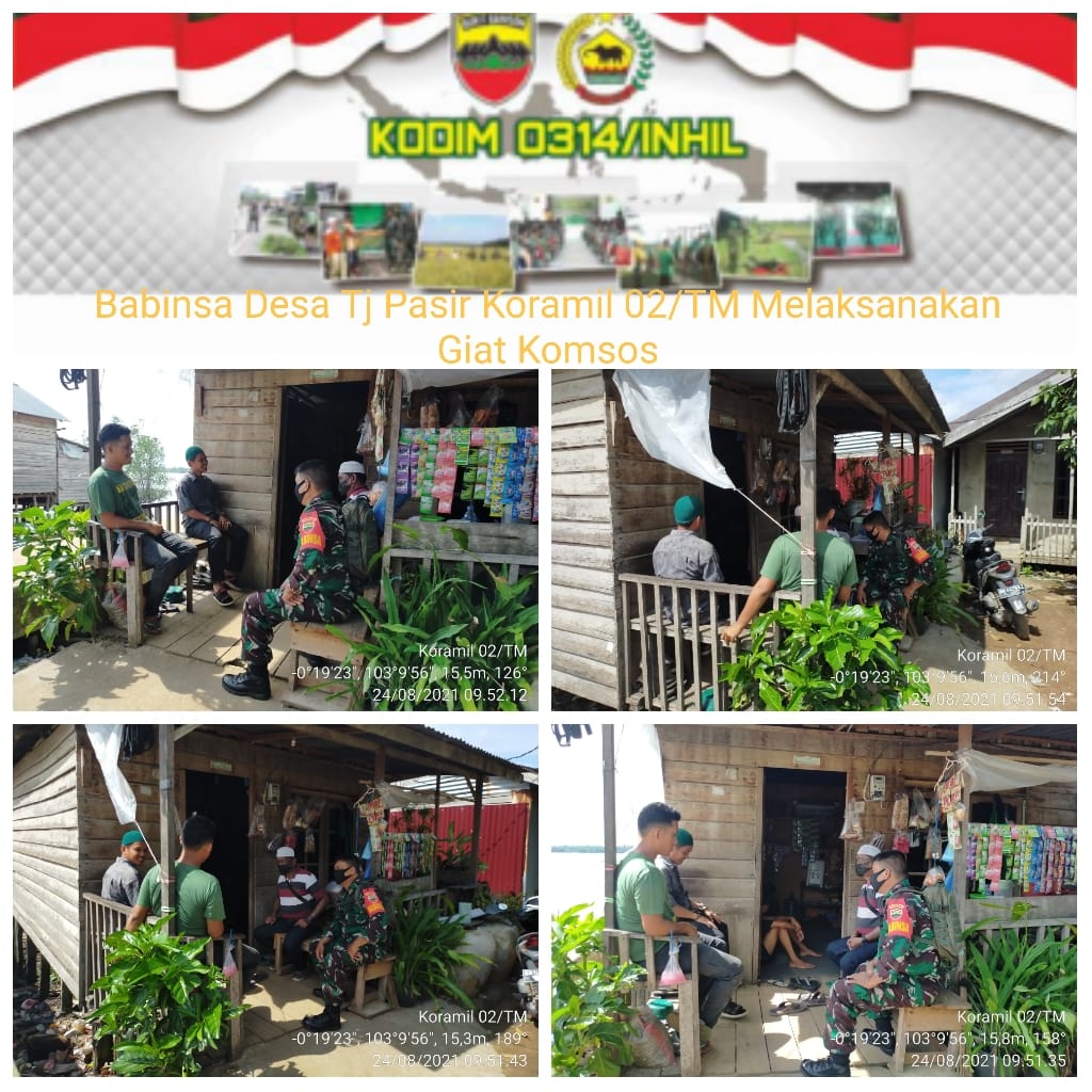 Babinsa Tanjung Pasir Giatkan Komsos dengan Warga