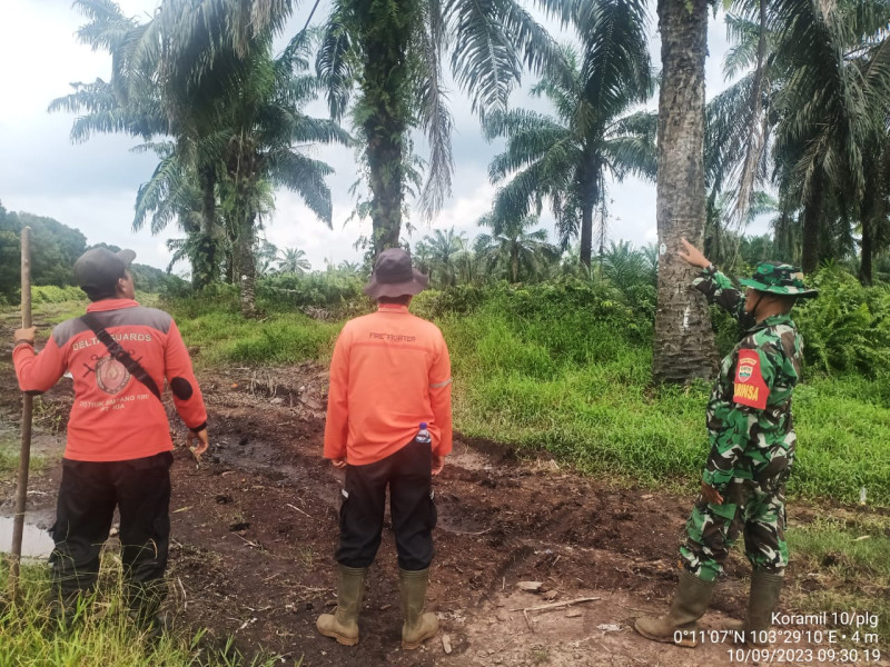 Turun Untuk Patroli Karhutla Bersama Babinsa Koramil 10/Pelangiran dan Masyarakat
