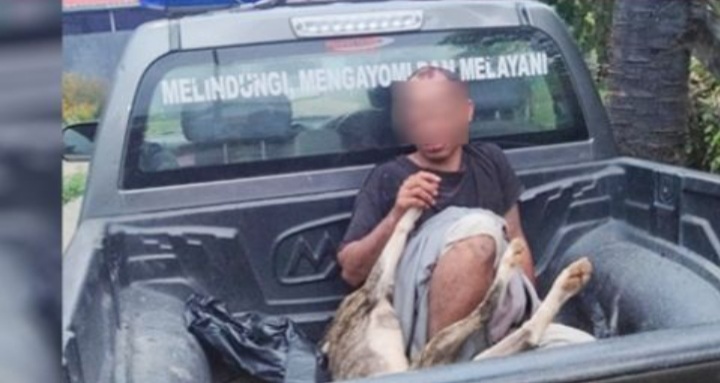 Sempat Melakukan Perlawanan, Pencuri Anjing Ini Babak Belur Dihajar Massa