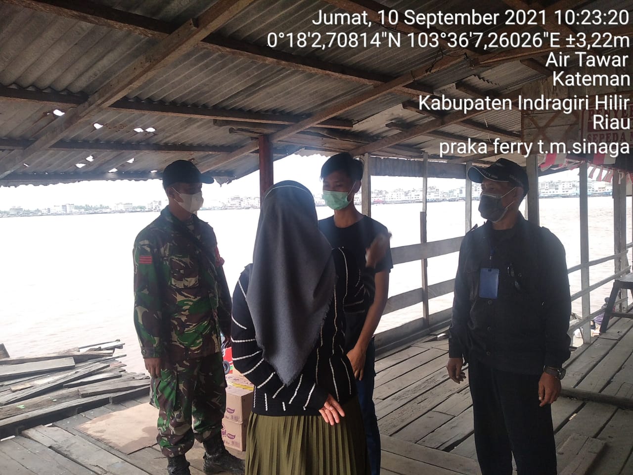 Praka Ferry Sinaga Gencar Himbau Prokes di Desa Air Tawar