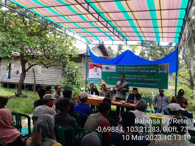 Danramil 07/Reteh Dampingi Reses Anggota DPRD Provinsi Riau