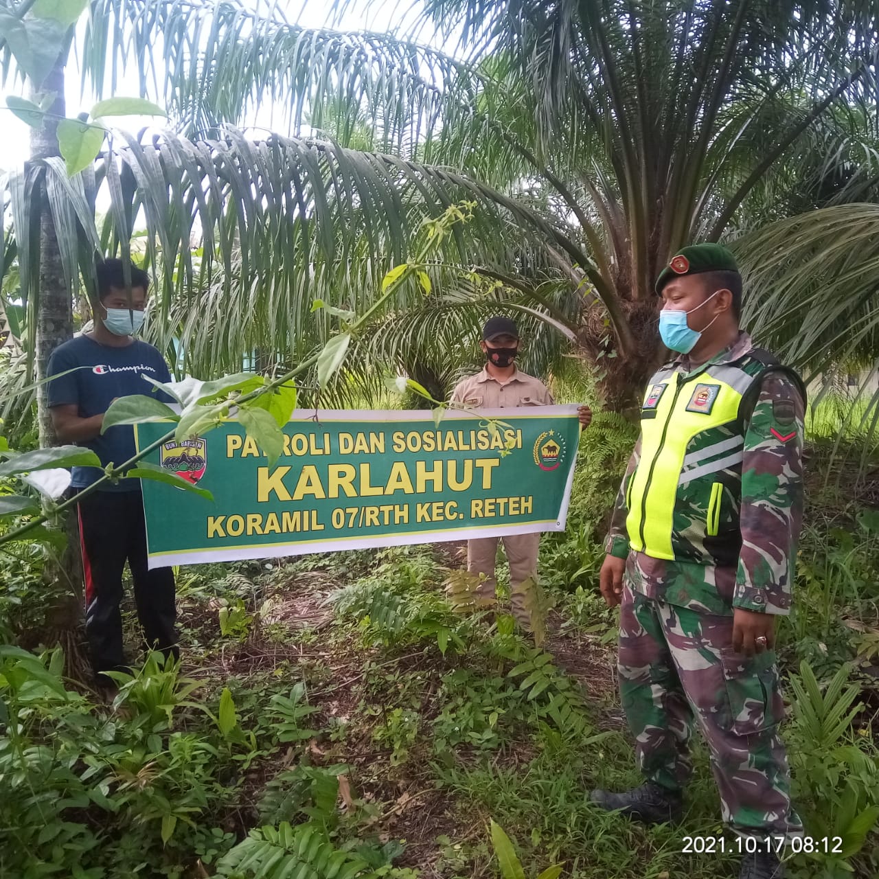 Cegah Karhutla, Kopda Sudarwis Lakukan Patroli di Pulau Kijang