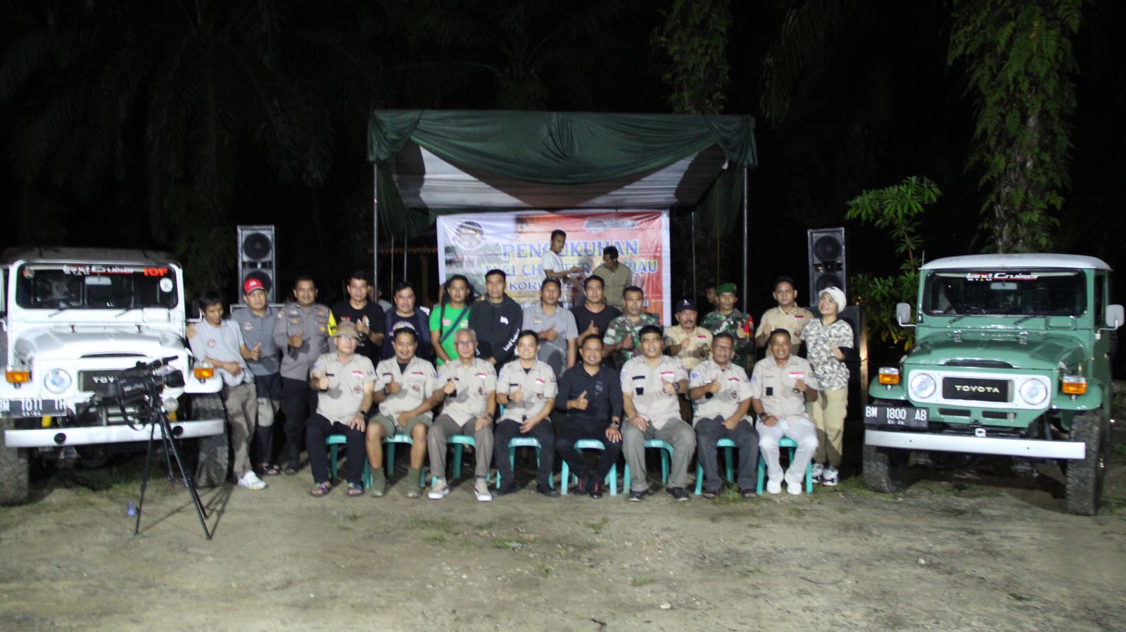 Korwil 2 TLCI Kampar Resmi Dikukuhkan, Dandim 0313 Kampar Letkol Arh Mulyadi Siapkan Basecamp