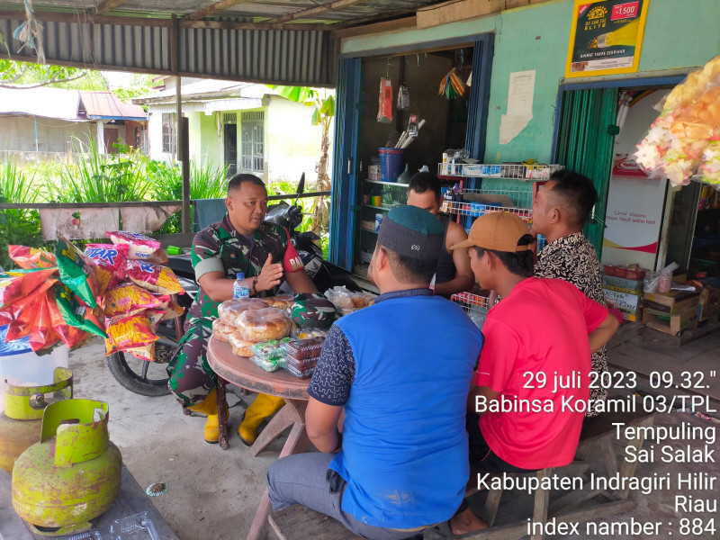 Himbau Kamtibmas, Babinsa 03/Tpl Komsos Dengan Ketua Pemuda