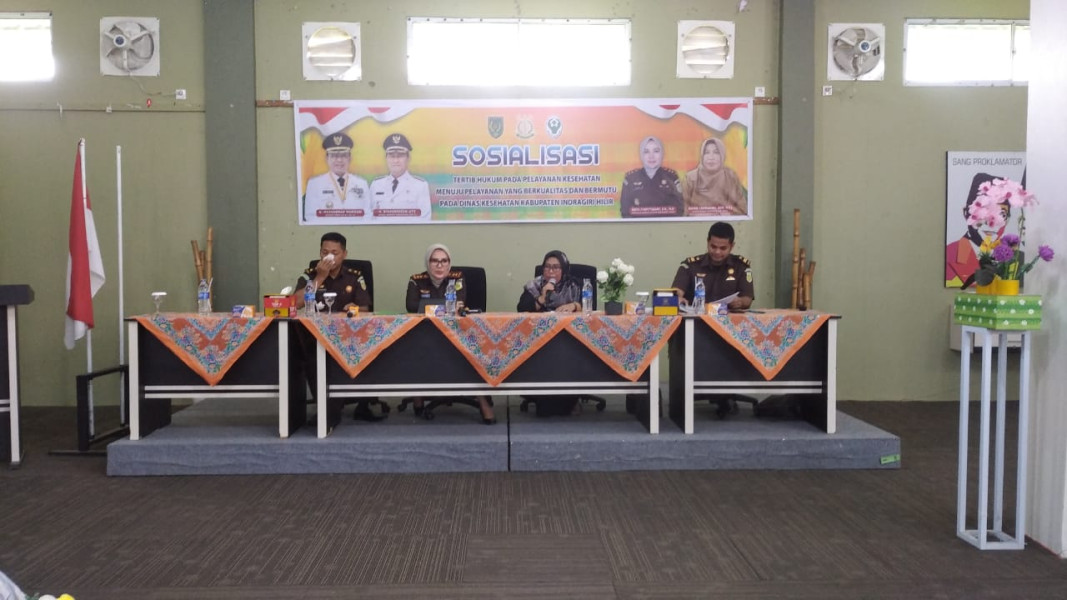 Dinkes Inhil Gelar Sosialisasi Tertib Hukum pada Pelayanan Kesehatan Puskesmas se-Inhil