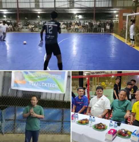 Dodi Nefeldi dan Dodi Irawan Buka Open Turnamen Futsal Fatur Cutmaya Cup I 
