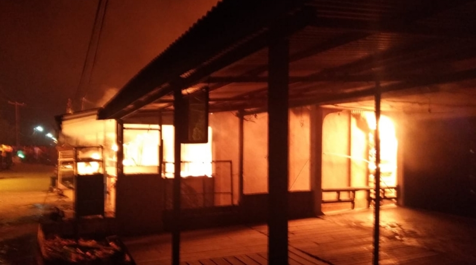 Sijago Merah Mengamuk, 6 Unit Kios di Pulau Burung Inhil Jadi Abu, Kerugian Diperkirakan 2 M
