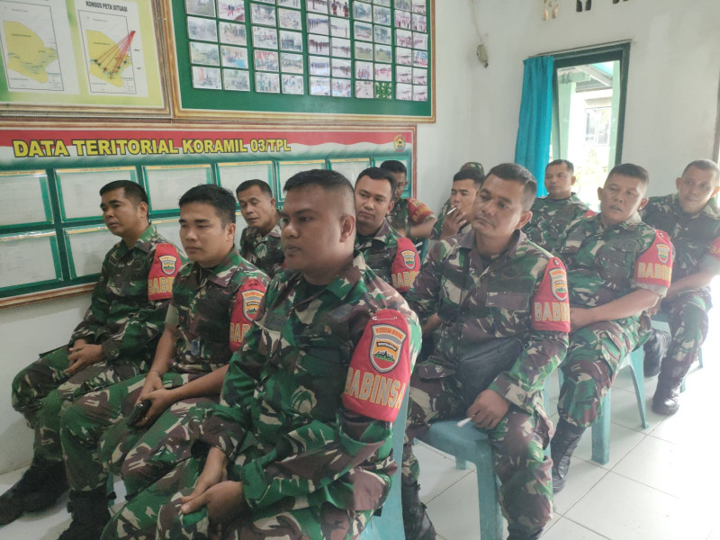 Usai Apel Pagi, Danramil 03/Tpl Beri Jam Komandan