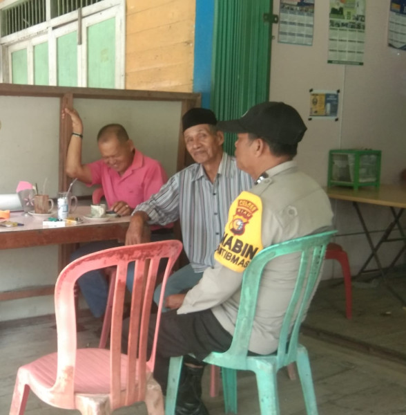 Giat Sosialisasi Dan Himbauan Pemilu Damai 2024 di Wilkum Polsek Gaung Dalam Rangka Ops Mantap Brata Lancang Kuning Tahun 2023-2024