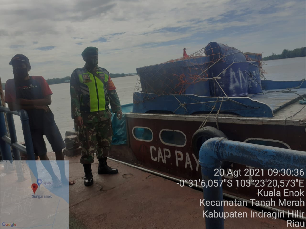 Pelabuhan Rutin Jadi Sasaran Gakplin Oleh Babinsa Tanah Merah