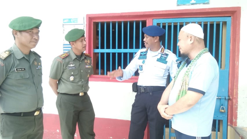 Dandim 0314/Inhil Letkol Inf Andrian Siregar Kunjungi Lapas Kelas II A Tembilahan 