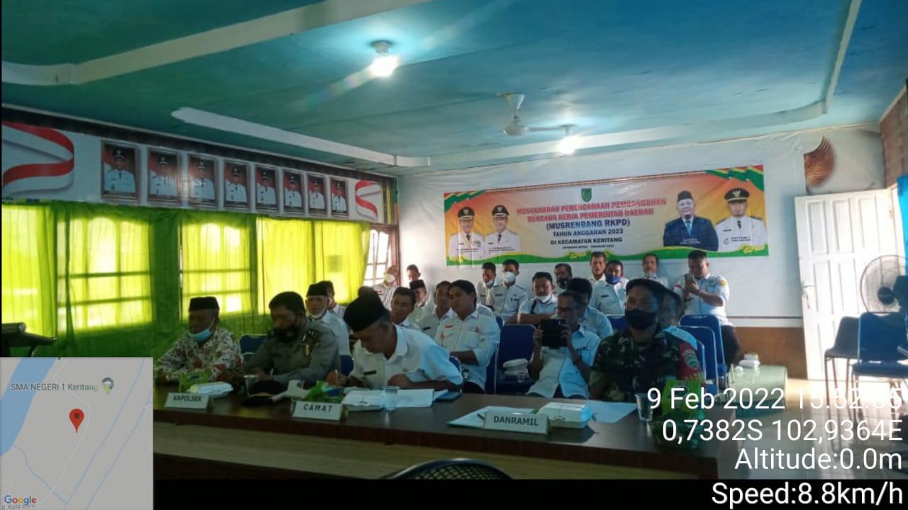 Babinsa Koramil 09/Kemuning Hadiri Musrembang di Kecamatan Keritang