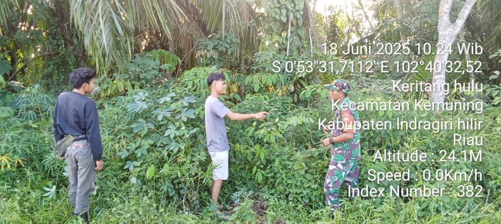 Sosialisasi dan Patroli Karhutla di Keritang Terus di Intenskan Koramil 09/Kemuning