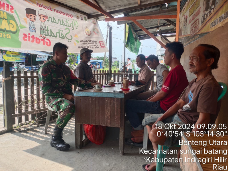 Koramil 07/Reteh Kopda Irawan Terus Tingkatkan Tali Silaturahmi Antar Sesama