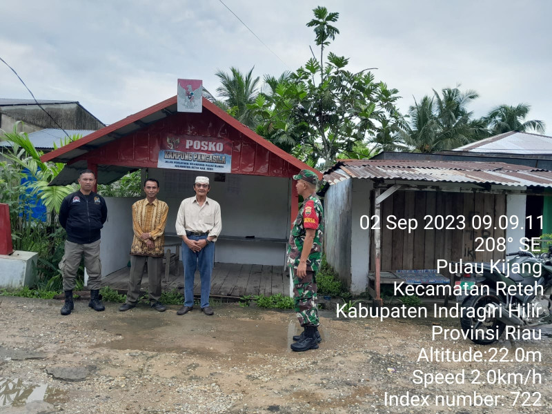 Koramil 07/Reteh Mengajak Masyarakat Untuk Menjaga Kamtibmas Di Kampung Pancasila