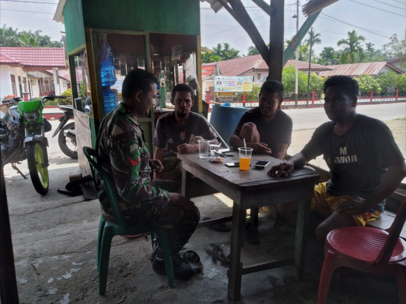 Babinsa Koramil 09/Kmg Tingkatkan Silaturrahmi Agar Terus Terjalin