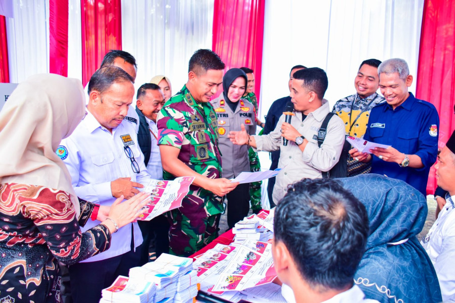 KPU Kampar Gelar Simulasi Pemungutan dan Perhitungan Surat Suara Jelang Pilkada