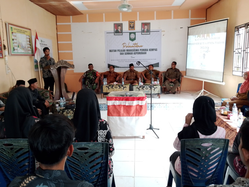 Babinsa Koramil 03/Tpl Hadiri Pelantikan Kepengurusan Ikatan Pelajar Mahasiswa Pemuda Kempas