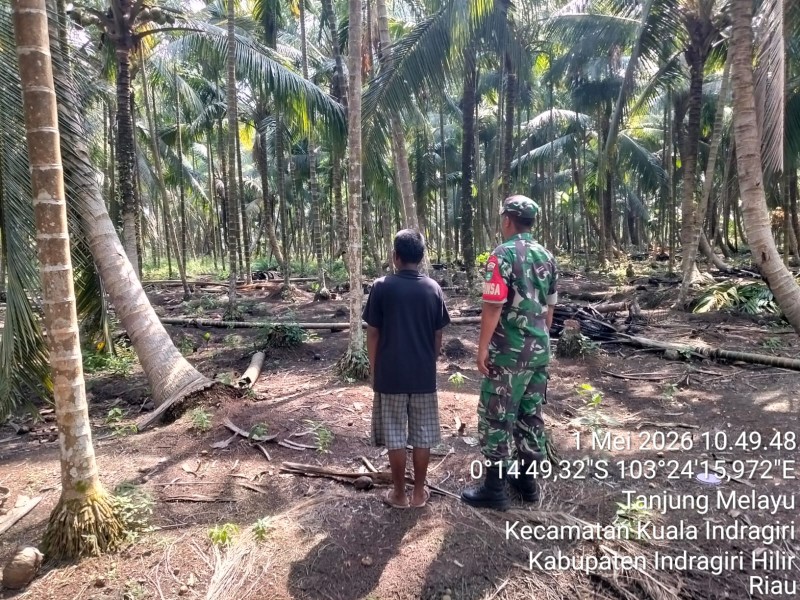 Patroli Jumat di Tanjung Melayu, Serda Ali B. Harahap Tak Temukan Titik Api