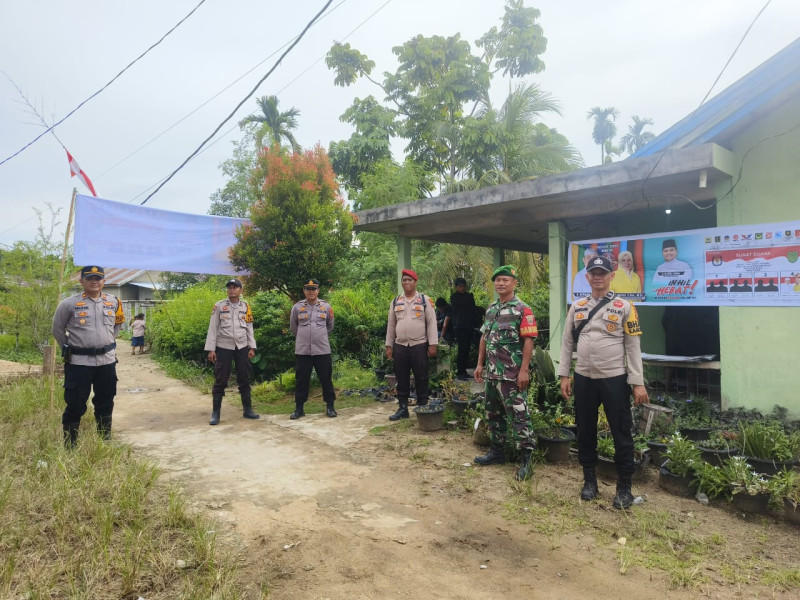 Polsek Gas Berikan Pengamanan Maksimal Pada Pelaksanaan Kampanye