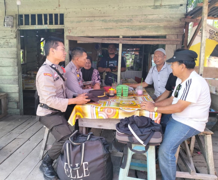 Polsek Kempas Ingatkan Warga untuk Datang ke TPS, Gunakan Hak Pilih