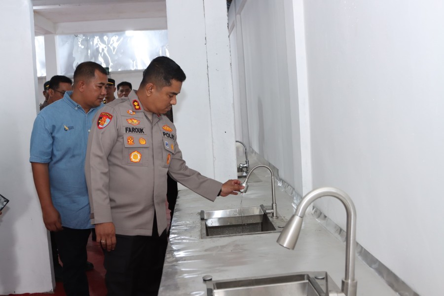 Kapolres Indragiri Hilir Tinjau Progres Pembangunan Dapur SPPG untuk Program Makanan Bergizi Gratis