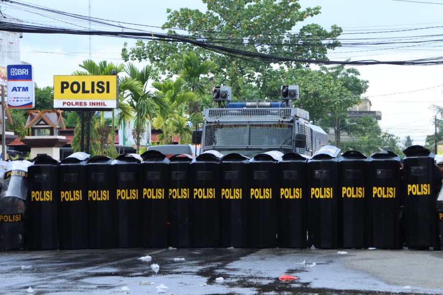 Polres Indragiri Hilir Gelar TFG, SISPAMMAKO, dan SISPAMUNRAS, Wakapolda Riau bersama Rombongan  Turun Langsung Menilai