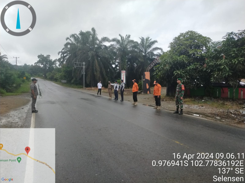 Danramil 09/Kmg Turun Ke Wilayah Untuk Lakukan Pemantauan Arus Balik Mudik Lebaran