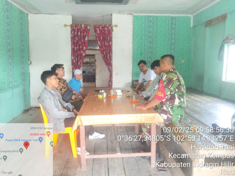 Babinsa Koramil 03/Tpl Himbau Warga Jauhi Judol dan Pinjol