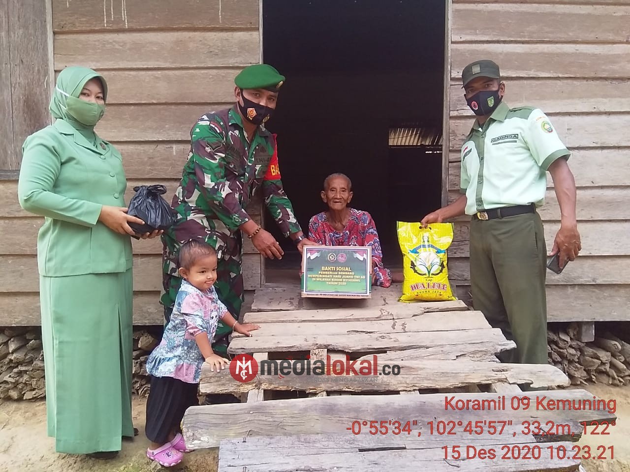 Serda Ramadhan Kunjungi Rumah Warga Kurang Mampu di Hari Juang TNI-AD