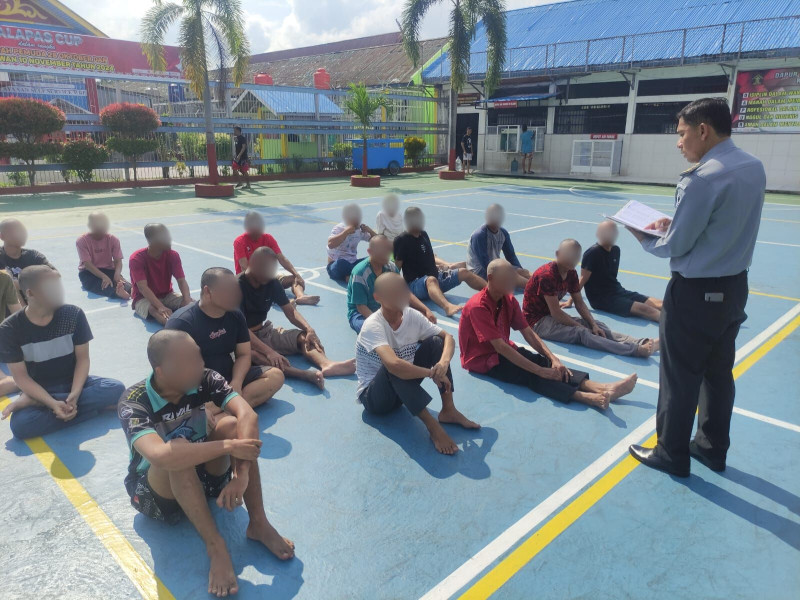 Mapenaling WBP Baru di Lapas Kelas II A Pekanbaru Ajang Adaptasi Lingkungan