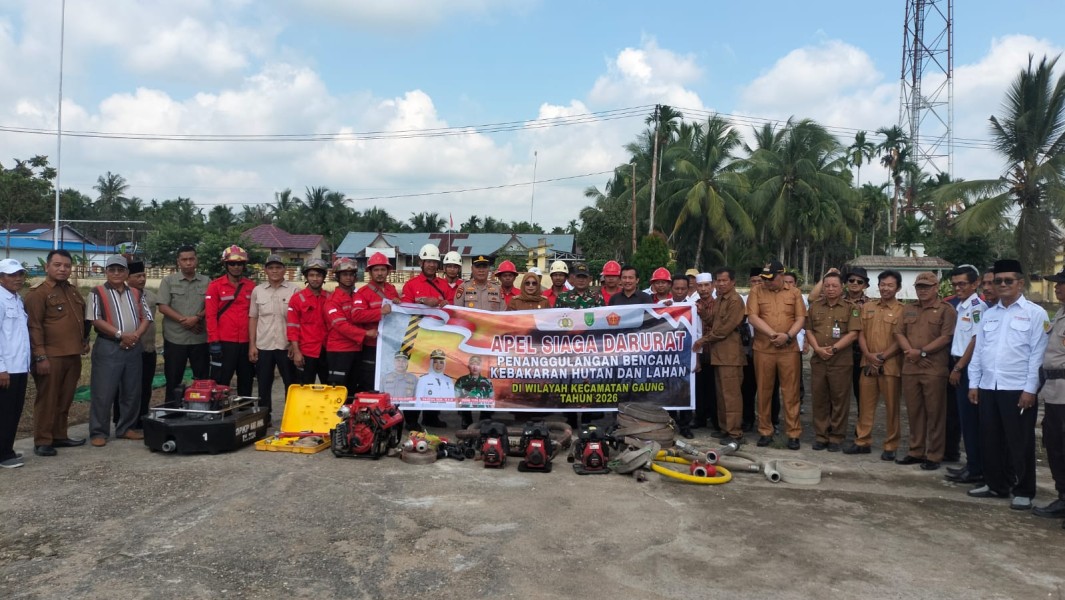 Apel Bersama MPA Gaung, Kapolsek Tekankan Pencegahan dan Deteksi Dini Cegah Karhutla