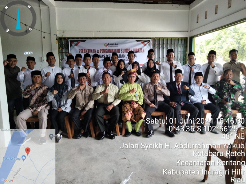 Jelang Pilkada, Danramil 09/Kmg Hadiri Pelantikan dan Pengambilan Sumpah Jabatan Pengawas Kelurahan/Desa