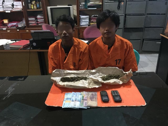 Dagang Ganja, Dua Pemuda di Tembilahan ini Bakal Lebaran di Penjara 