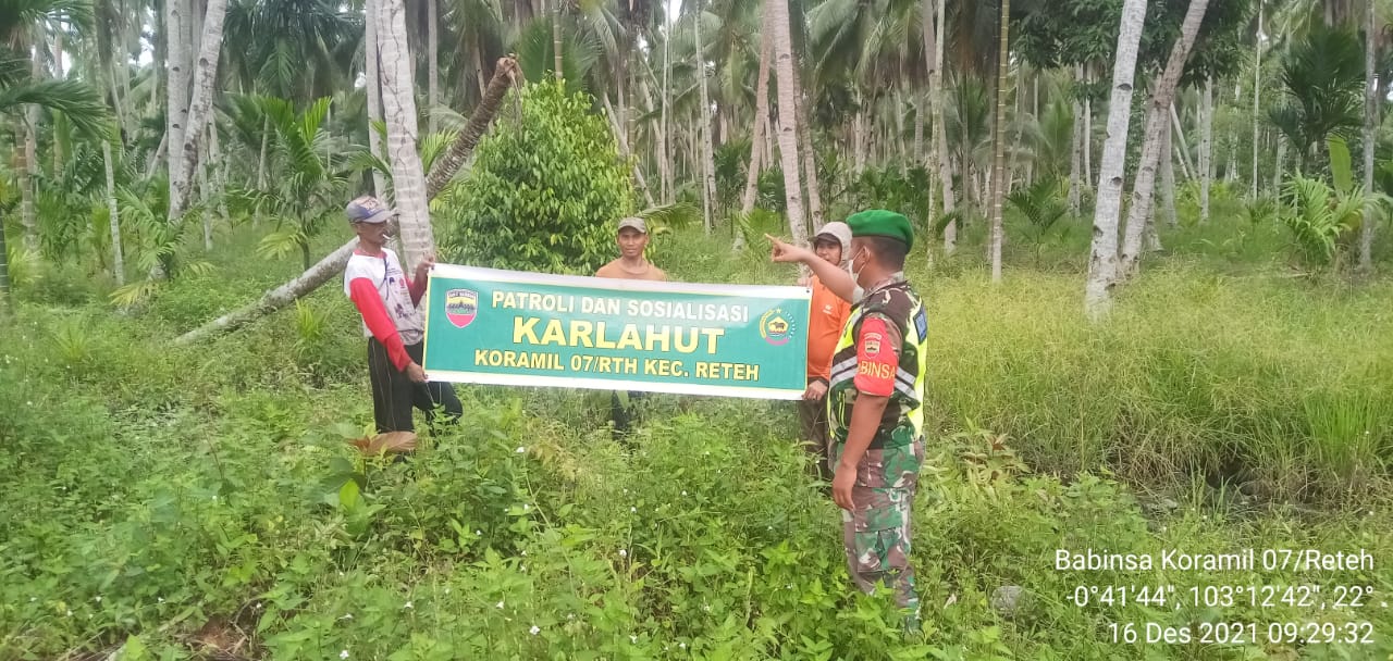 Kopda Sudarwis Gencarkan Patroli dan Sosialisasi Karhutla