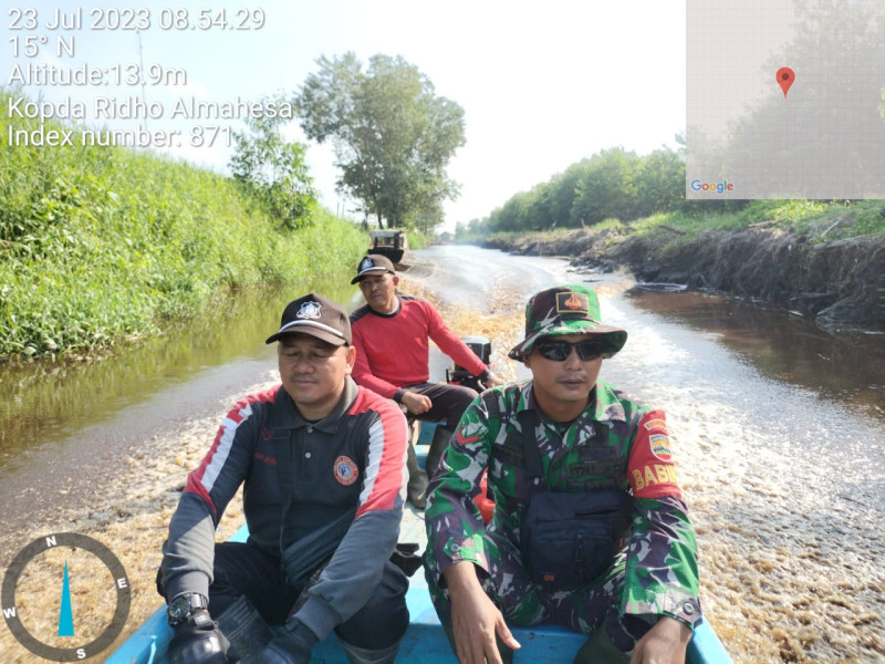 Upaya Bhabinsa 05/Gas Lakukan Pencegahan Terhay Karhutla