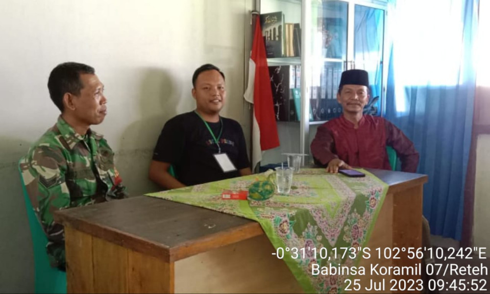 Koramil 07/Reteh Selalu Aktif Memberikan Pengarahan dan Saling Bekerjasama