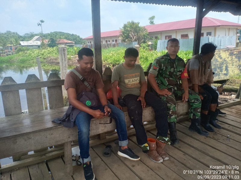 Koramil 10/Pelangiran Terus Jaga Kebersamaan dan Keakraban Antar Sesama Binaan