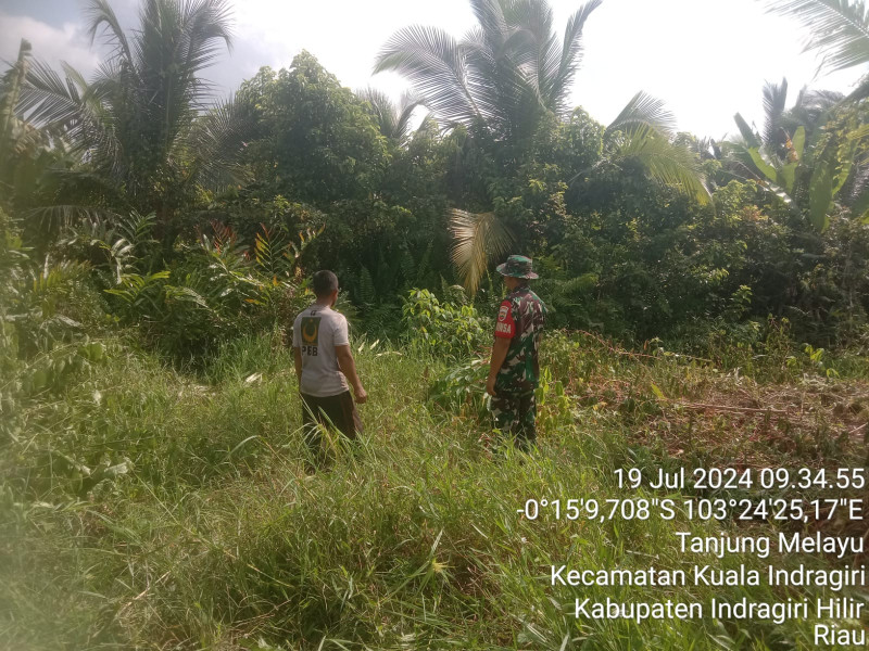 Demi Kenyamanan Bersama, Babinsa Koramil 04/Kuindra Rutin Laksanakan Patroli Karhutla Dengan Masyarakat