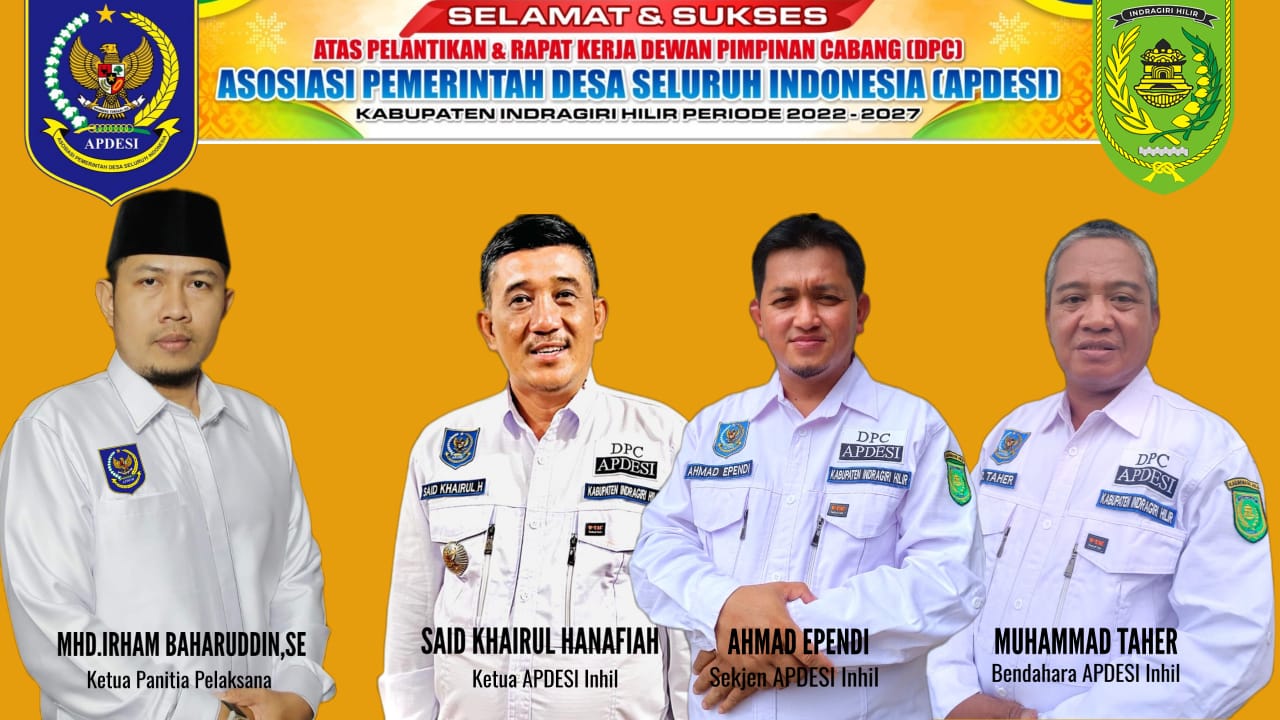 Mari Sukseskan Pelantikan dan Raker DPC-APDESI Inhil