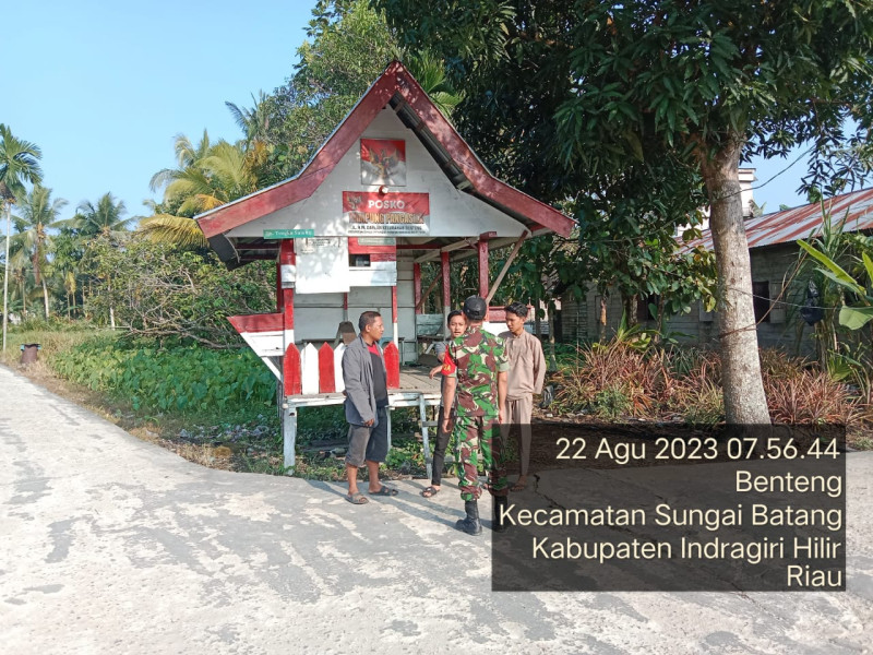 Koramil 07/Reteh Terus Tingkatkan Tali Silaturahmi Antar Sesama dan Jaga Hubungan Baik