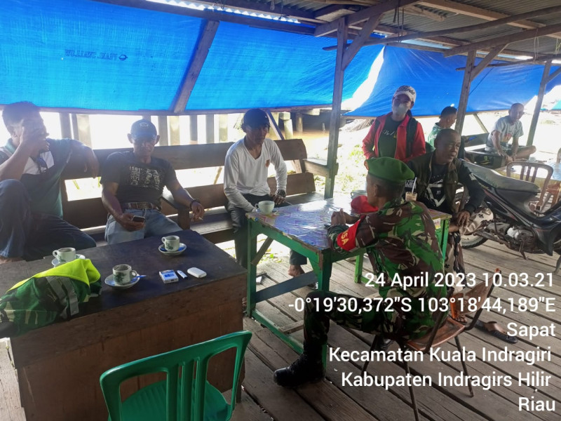 Babinsa Koramil 04/Kuindra Himbau Agar Perhatikan Faktor Keamanan