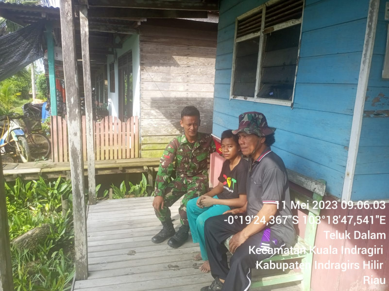 Tingkatkan Kekompakan dan Jalin Silaturahmi Bersama Babinsa Koramil 04/Kuindra