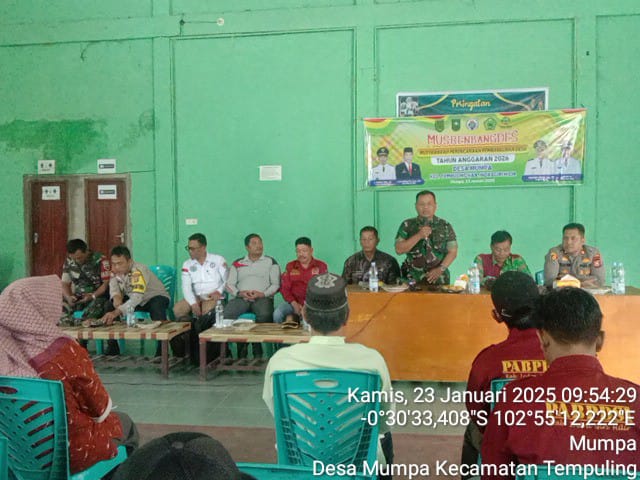 Babinsa Koramil 03/Tpl Hadiri Rapat Musrenbang RKPD T.A 2026 Desa Mumpa