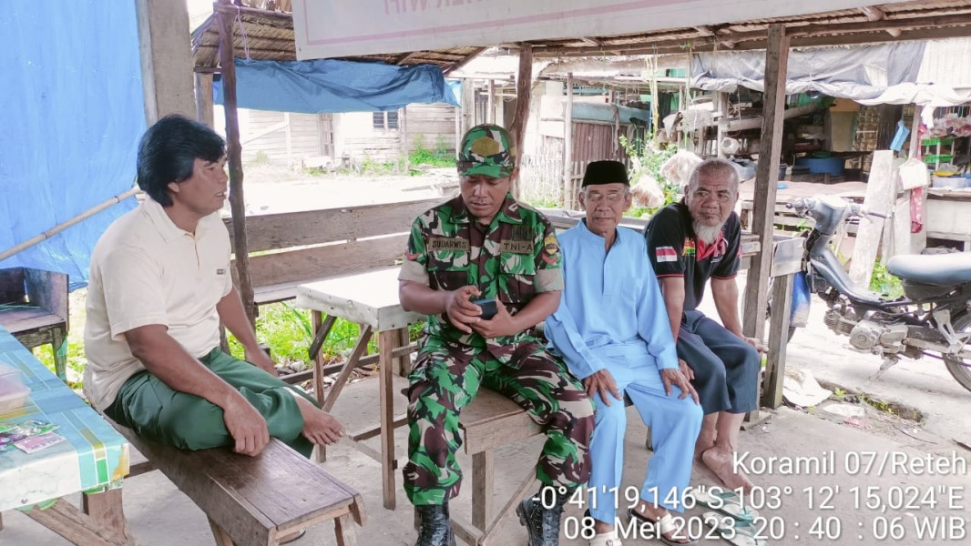 Koramil 07/Reteh Kopda Sudarwis Ingatkan Warga Untuk Tidak Membuka Lahan Sembarangan