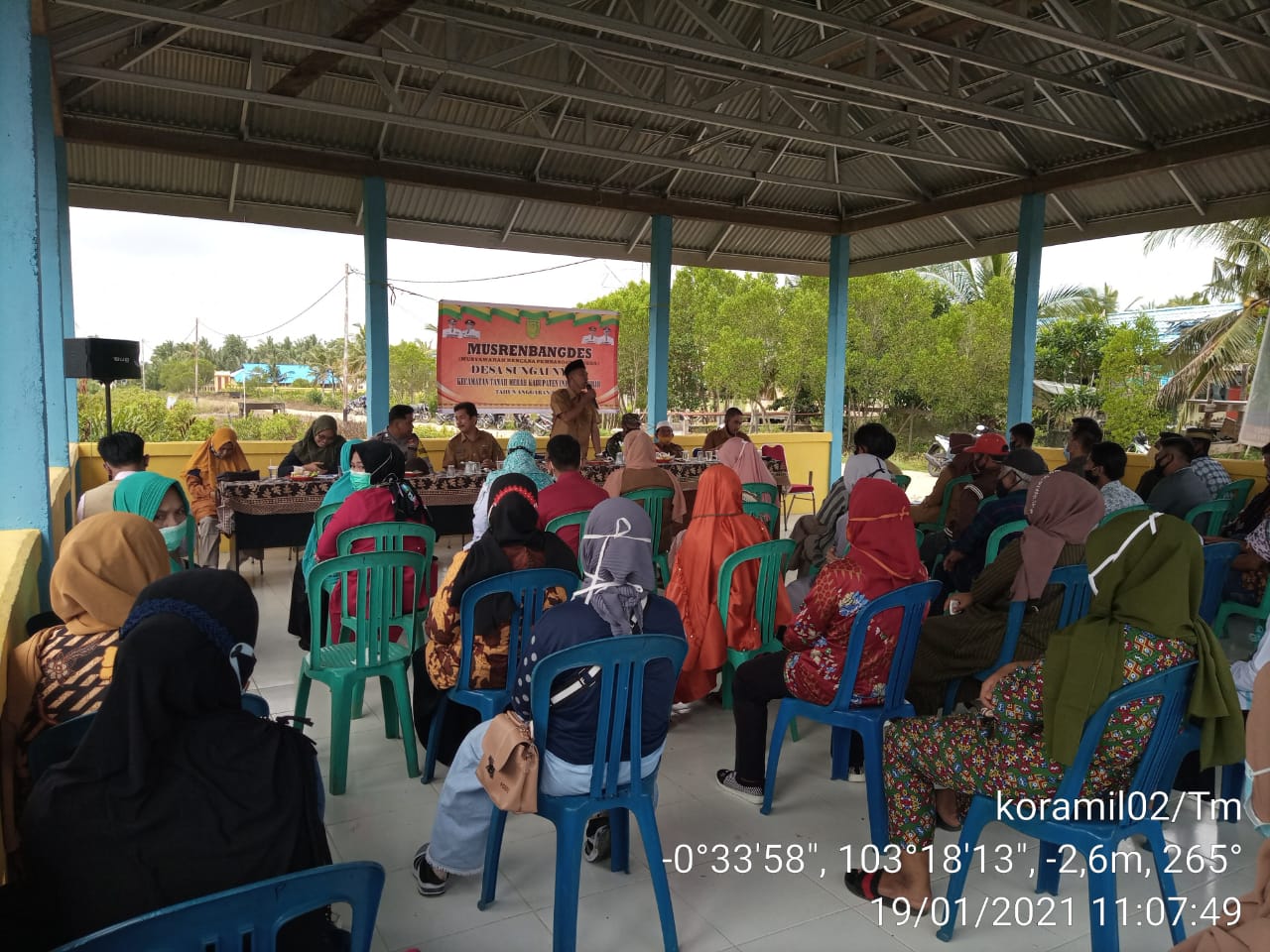 Babinsa Koramil 02/Tanah Merah Hadiri Musrembang di Sungai Nyiur