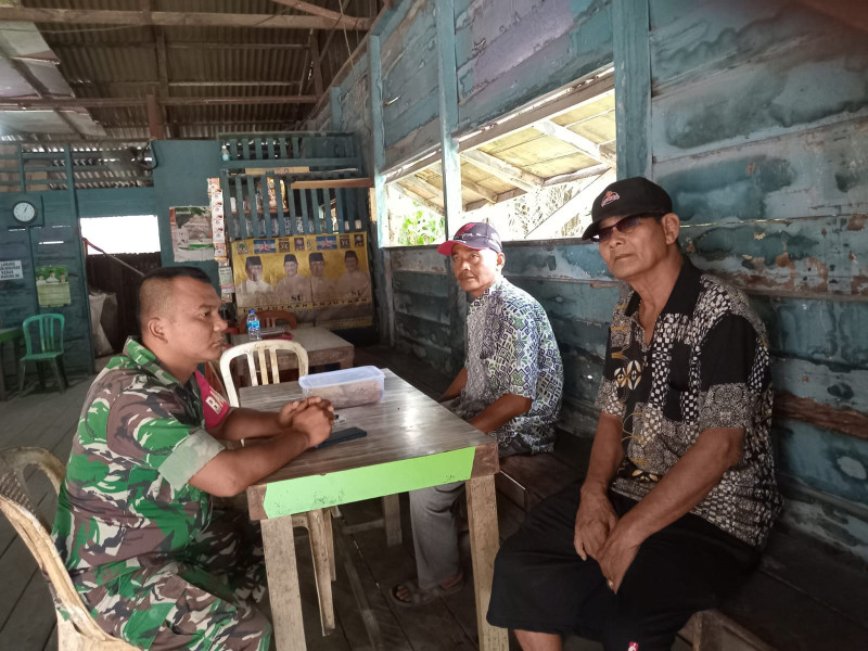 Koramil 07/Reteh Terus Upayakan Jalin Silaturahmi Dengan Sesama Warga di Binaan